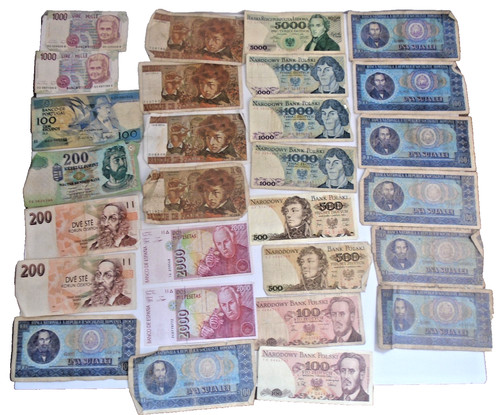 20x antique banknotes job lot - antique,
