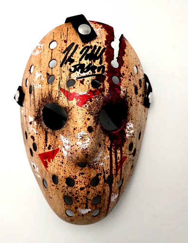 Kane hodder signed jason mask - hodder,