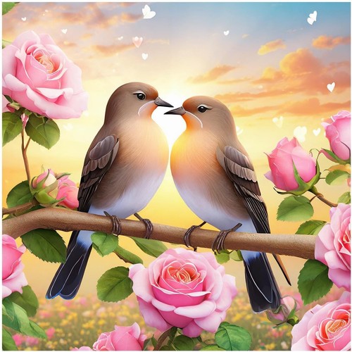 Tile mural romantic - tile,