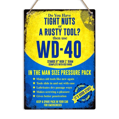 Retro metal tin sign - metal,
