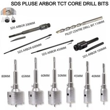 40-600mm Core Drill Bit SDS Plus Hex TCT Masonry Brick Hole Saw Cutter Drilling
