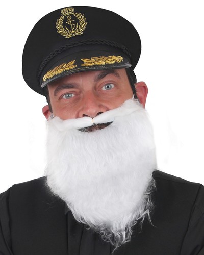 Black captains hat - black,