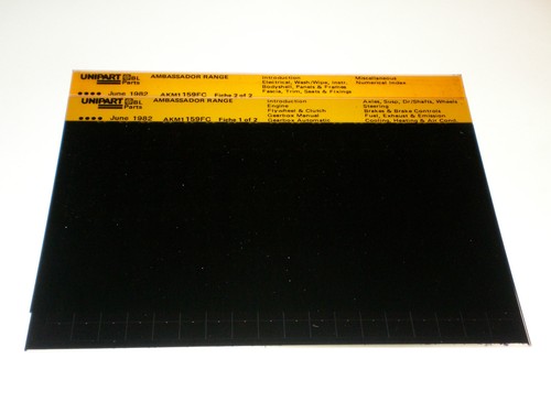Microfiche spare parts catalog - microfiche,