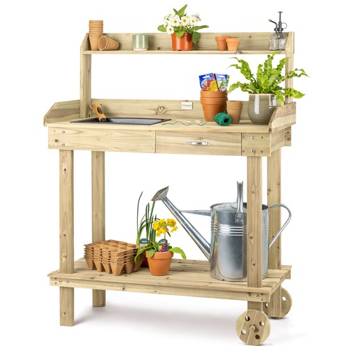 Garden potting table bench - garden,
