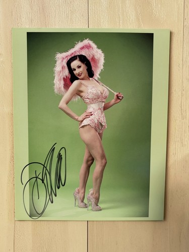 Dita von teese signed - von, 8x10