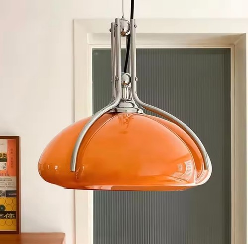 Bauhaus glass chandelier mcm - chandelier,