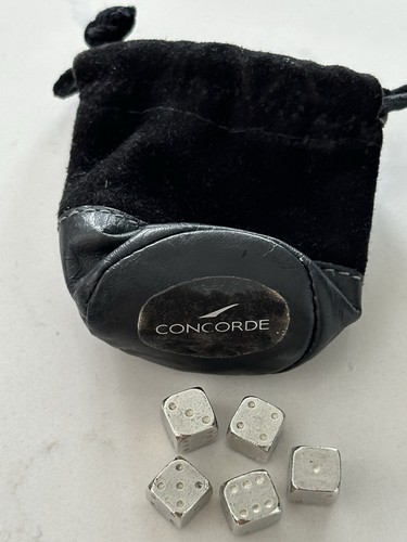 Concorde silver plated dice - concorde,