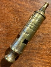 Antique Collectable Metropolitan Police Whistle J Hudson, 13 Barr St, Birmingham