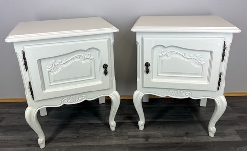 Pair bedside tables antique - pair,