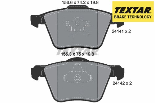 Front brake pad - front,