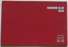 LEYLAND Cruiser 16.21 & 16.18 Commercial Vehicles Sales Brochure c1981 Ref 2214