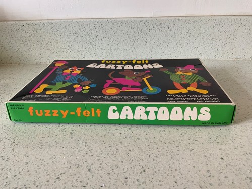 Fuzzy felt cartoons 1970s - cartoons,