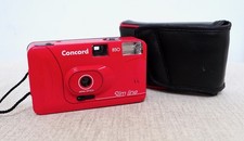 Vintage CONCORD 850 35mm film point and shoot camera with case lomo retro