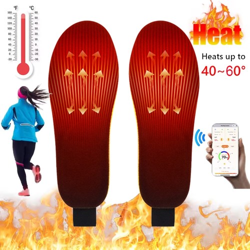 Heated shoe insoles feet - heated,