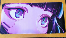 XL Gaming Mouse Pad Desk Mat 60x30cm – Neon Purple Anime Girl Cyberpunk – New E3