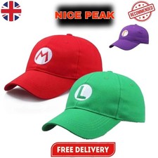 Super Mario Bros Adjustable Baseball Caps Mario Luigi Cosplay Hat Gift