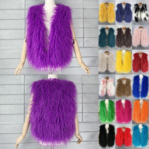 Ladies shaggy faux furs - ladies,