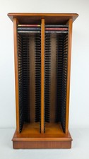Dark Stained Wood CD Storage