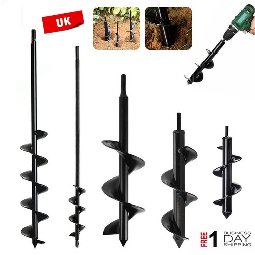 Auger spiral drill bit - spiral, post