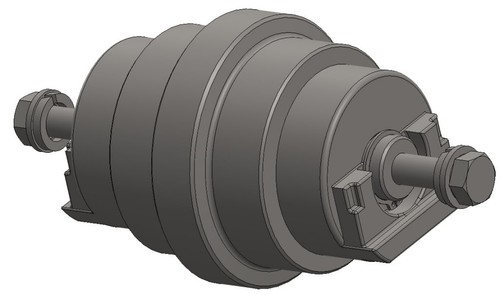 Bottom track roller for jcb - bottom,