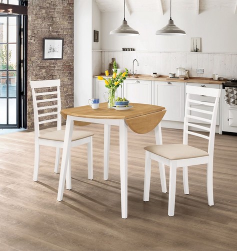 Dining table set wooden - wooden, round