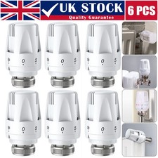 6PCS Thermostat Head TRV Radiator Thermostatic Heater Control Head Heating Valve