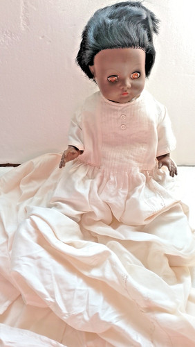 Vintage hard plastic baby girl