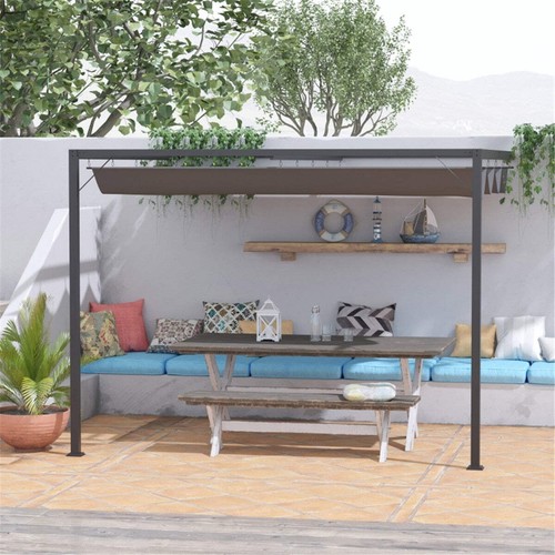 Wall mounted metal pergola - mounted,