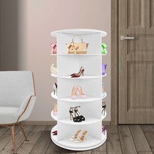 Rotating Shoe Rack, Free Standing Shoe Rack, Shoe Organizer Freestanding 5-Tier
