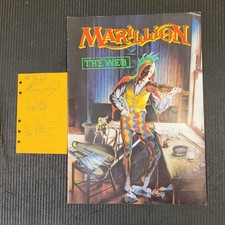MARILLION Script Tour 1983 Official Tour Programme plus 3 band member autographs