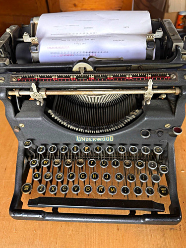 Underwood vintage manual - no.5,