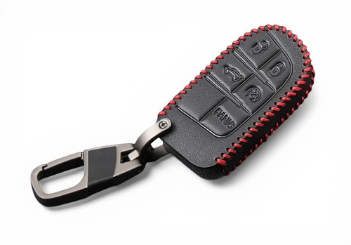 Leather remote key fob case - fob,