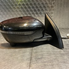 NISSAN QASHQAI J11 O/S DRIVERS SIDE WING MIRROR  WITH CAMERA BLACK 2013-20 MK2