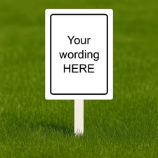 Personalised Lawn Sign with