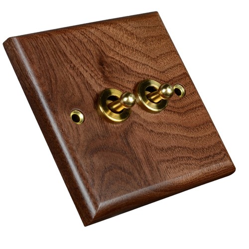 Wooden toggle light switch - wooden,