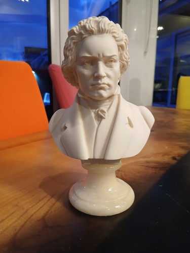 Beethoven bust made - , of
