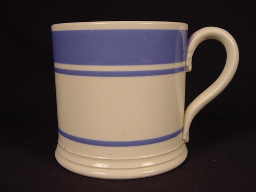 Rare 1800s blue band - 1800s, mochaware
