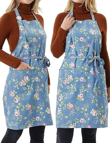 Floral apron roses pretty - floral, apron,