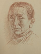 1918 Original Red chalk