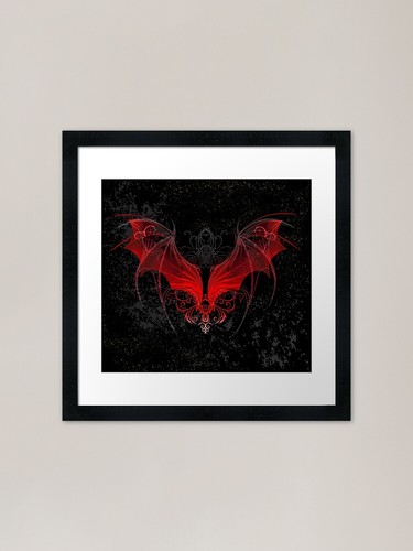 Red dragon wings - wings, )