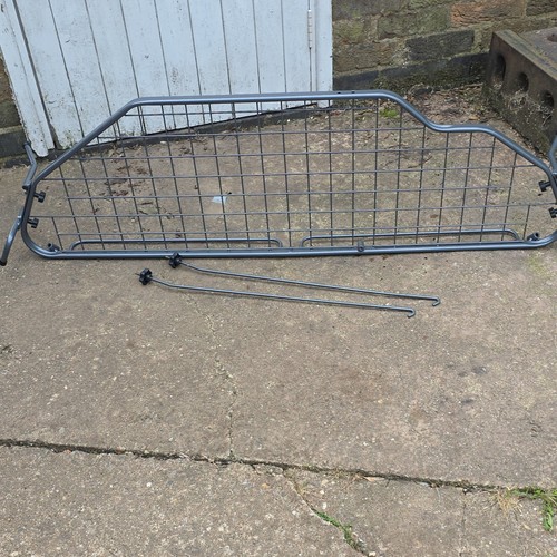 Grey metal pedestrian gate - grey,