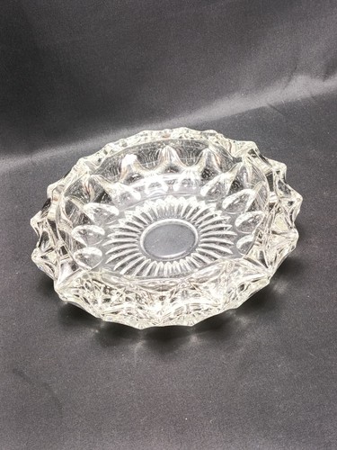 Vintage french glass ashtray - vintage,