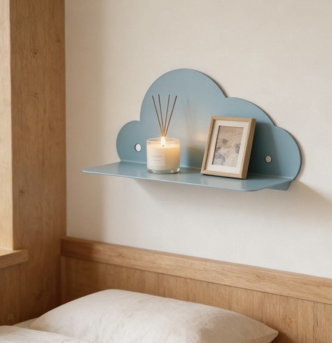 Blue cloud shaped shelves 2 - blue, x