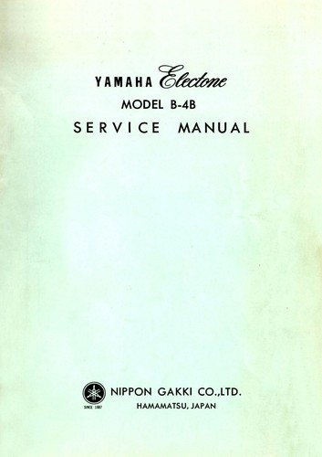 Yamaha 4br service - b-4br,