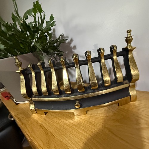 Vintage brass cast - &, fire
