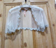 White Net Shrug Bolero sequins