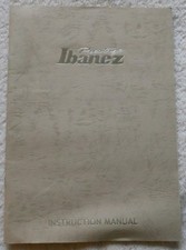 IBANEZ PRESTIGE GUITAR INSTRUCTION MANUAL
