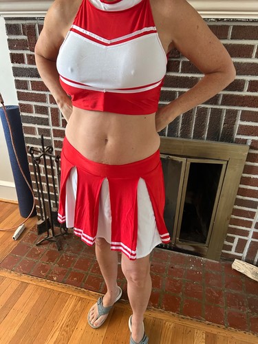 Cheer leading costume red - cheer,