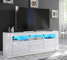 White TV Stand Modern High