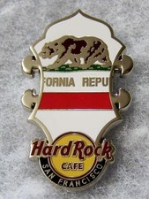 HARD ROCK CAFE SAN FRANCISCO HEADSTOCK FLAG SERIES PIN # 80286